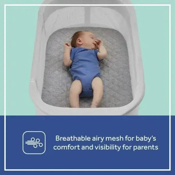 Sealy Airy Dreams Breathable 2-in-1 Baby Bassinet and Bedside Sleeper