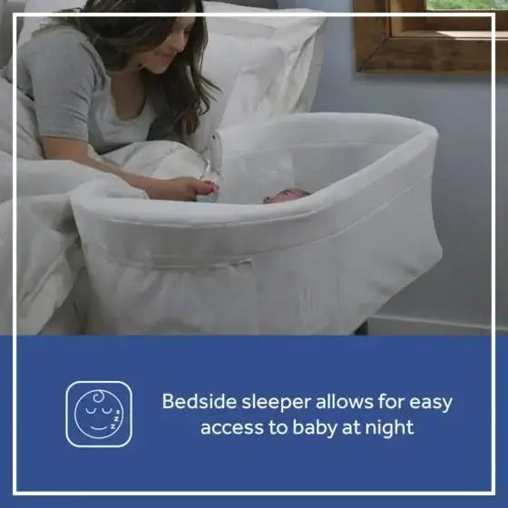 Sealy Airy Dreams Breathable 2-in-1 Baby Bassinet and Bedside Sleeper