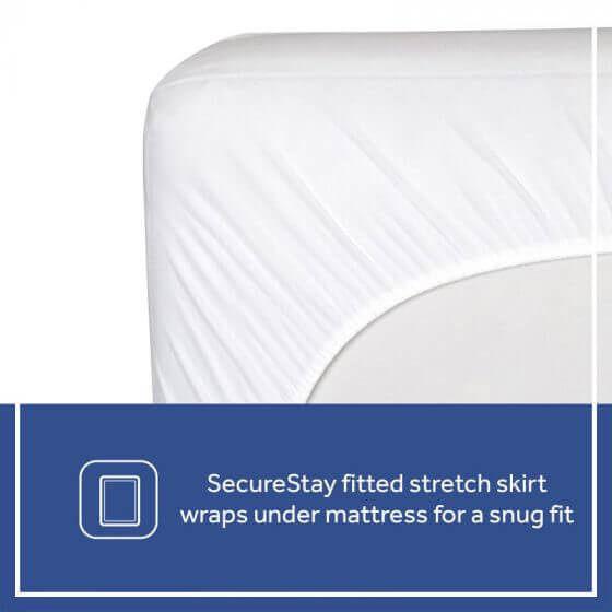 Sealy Quilted Fitted Crib Mattress Pad with Organic Cotton Top