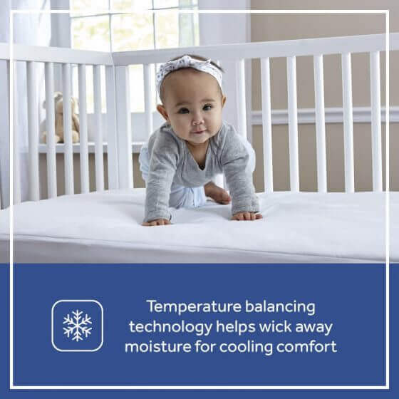 Sealy Cool Comfort Fitted Crib Mattress Pad