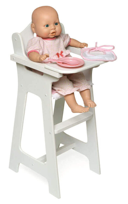 Badger Basket Doll High Chair with Accessories and Free Personalization Kit