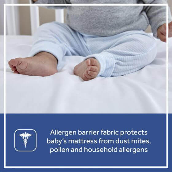 Sealy Allergy Protection Plus Fitted Crib Mattress Pad