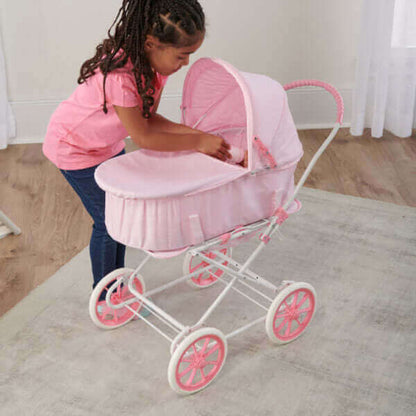 Just Like Mommy 3-in-1 Doll Pram/Carrier/Stroller – Pink/Gingham