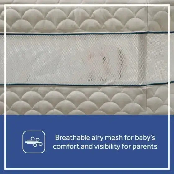 Sealy Cozy Cool Breathable 2-in-1 Baby Bassinet and Bedside Sleeper