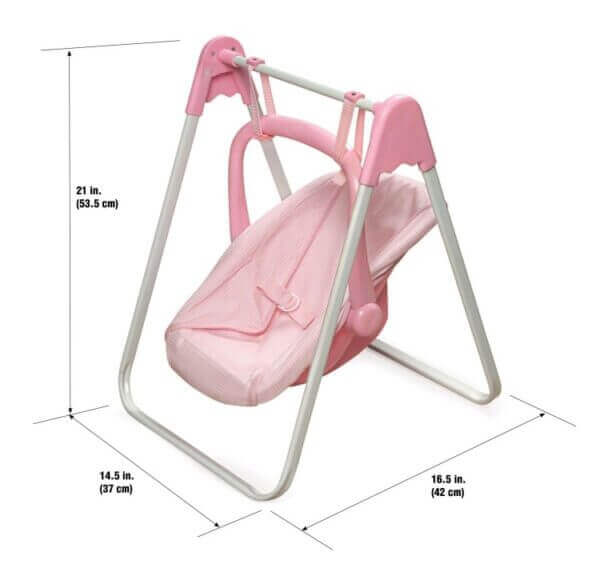 Badger Basket Doll Swing with Portable Carrier Seat