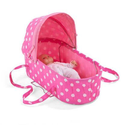 Just Like Mommy 3-in-1 Doll Pram/Carrier/Stroller – Pink/Polka Dots