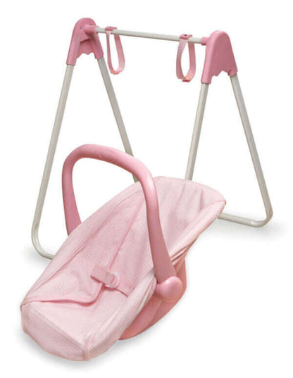 Badger Basket Doll Swing with Portable Carrier Seat