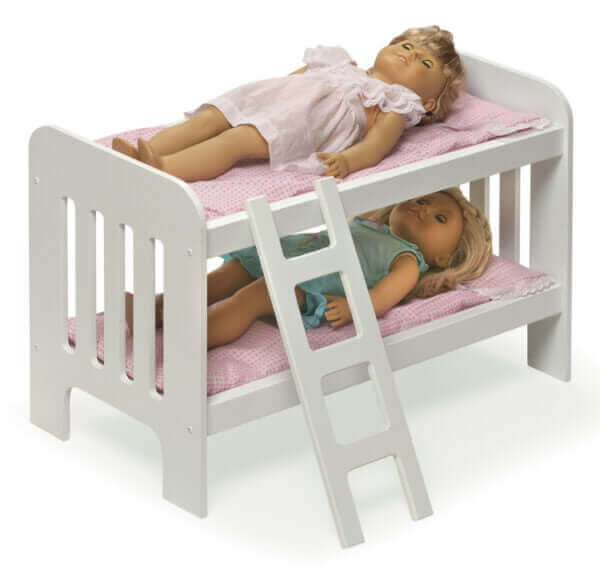 Badger Basket Doll Bunk Bed with Bedding, Ladder, and Free Personalization Kit