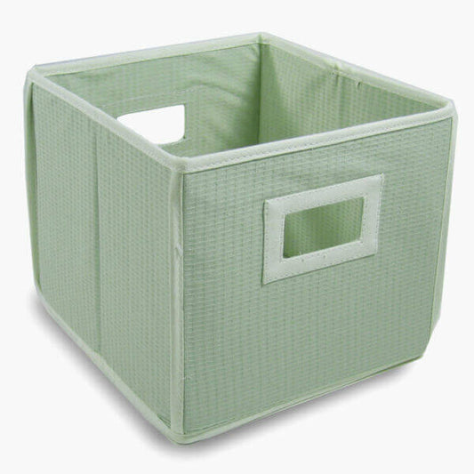 Badger Basket Sage Waffle Folding Basket Storage Cube