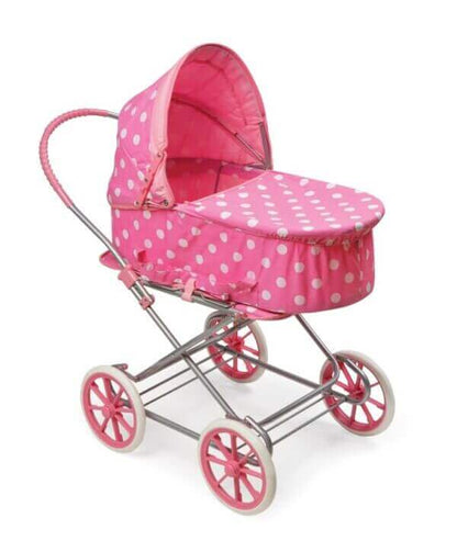 Just Like Mommy 3-in-1 Doll Pram/Carrier/Stroller – Pink/Polka Dots