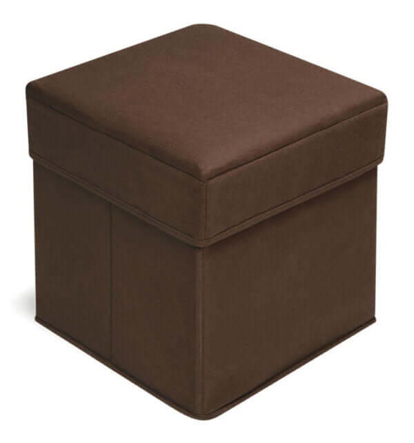 Folding Storage Seat – Brown