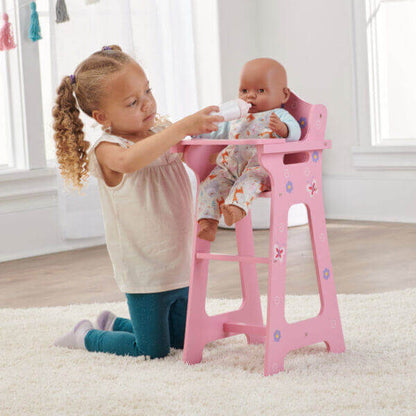 Badger Basket Blossoms and Butterflies Doll High Chair