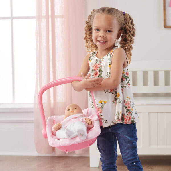 Badger Basket Doll Swing with Portable Carrier Seat