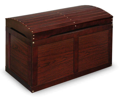 Badger Basket Hardwood Barrel Top Toy Chest with a Cherry Finish